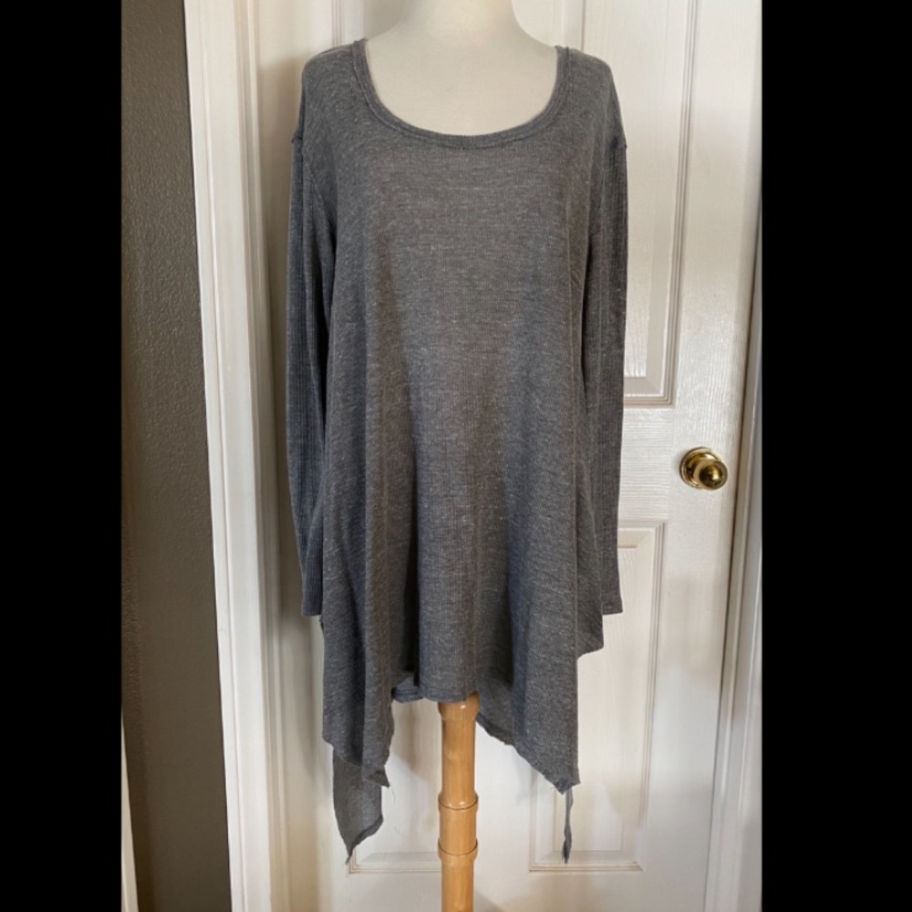 Free People Heather Gray Top size M